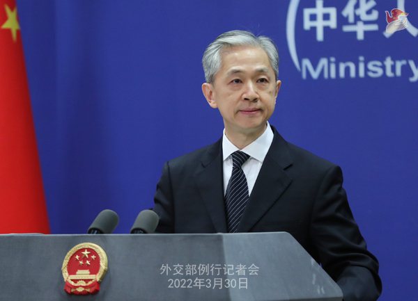 大陸外交部發言人汪文斌21日表示台灣參與國際組織活動須依照一個中國原則。（取自大陸外交部網站）