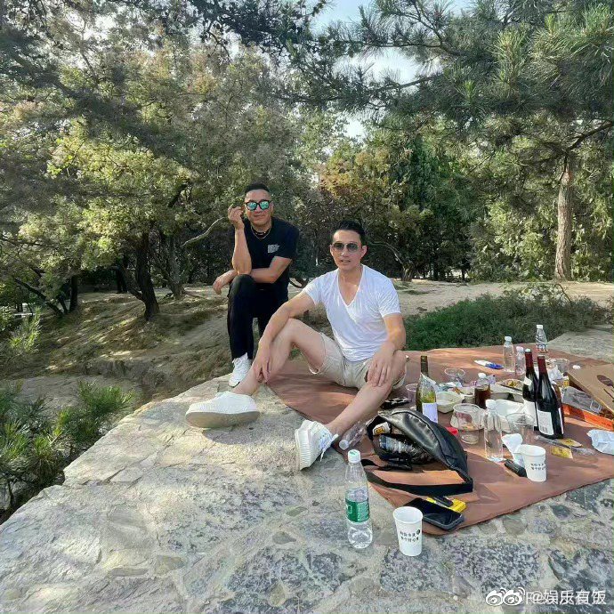 汪小菲的野餐照。 圖／擷自微博