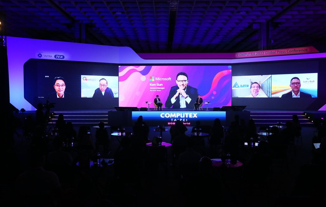 台灣微軟總經理孫基康受邀擔任COMPUTEX 2022全球記者會與談嘉賓。微軟/...