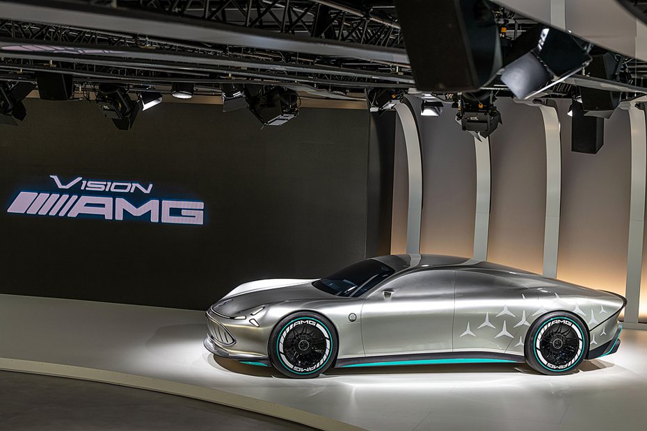 5月20日Mercedes-AMG Vision AMG全球首度亮相，並宣告未來純電跑車計畫。 圖／Mercedes-AMG提供