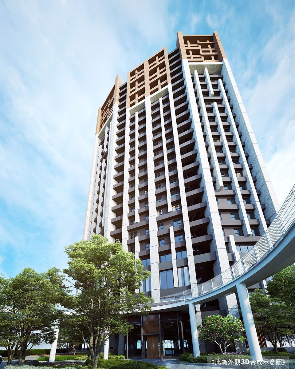 「亞昕森中央」為93米高的擎天建築，實現建築與環境共榮的理想。 圖／森中央提供