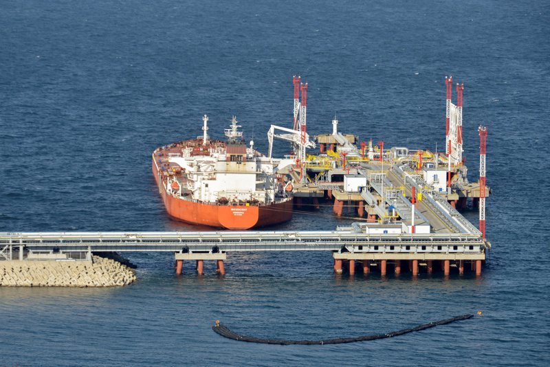 俄羅斯東岸日本海地區的Kozmino港油輪碼頭。路透