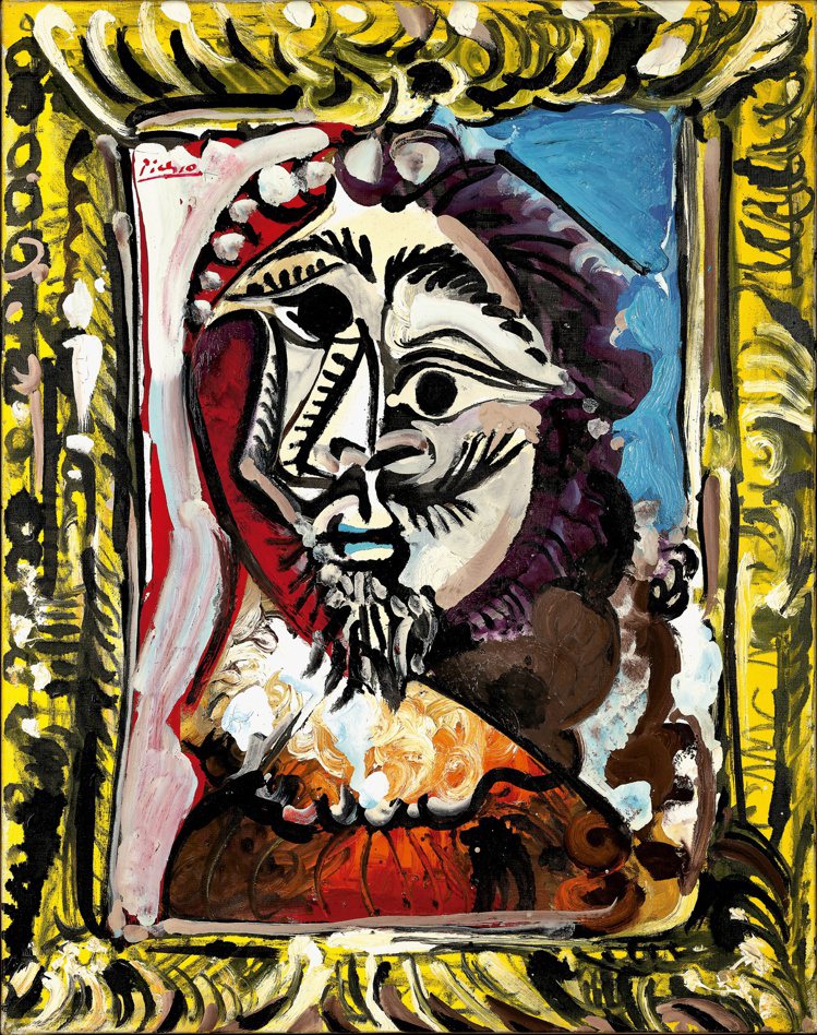 來自史恩康納萊故藏的畢卡索 《畫框中的男子半身像》以約1.75億港元高價成交，是...
