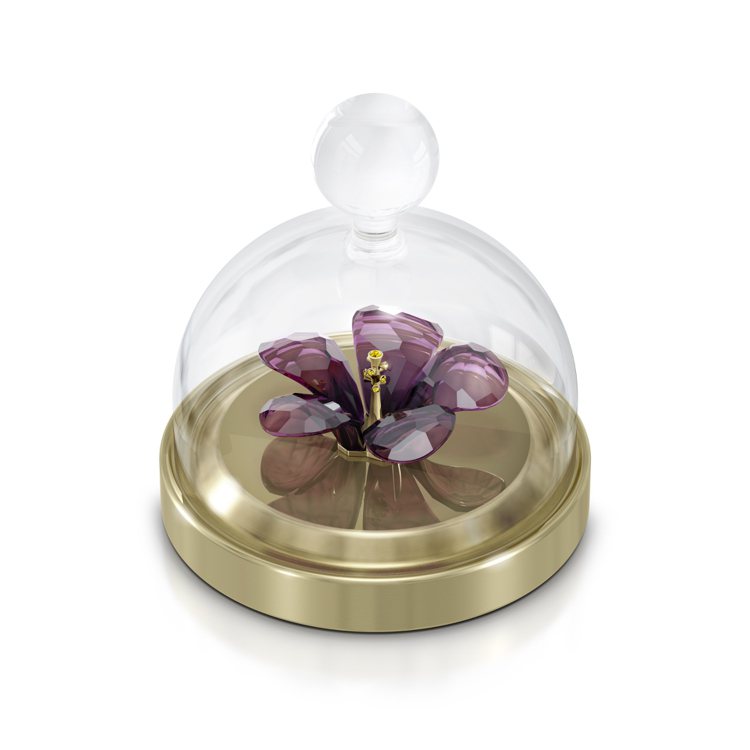 Garden Tales水晶鐘罩與芙蓉，5,450元。圖／施華洛世奇提供