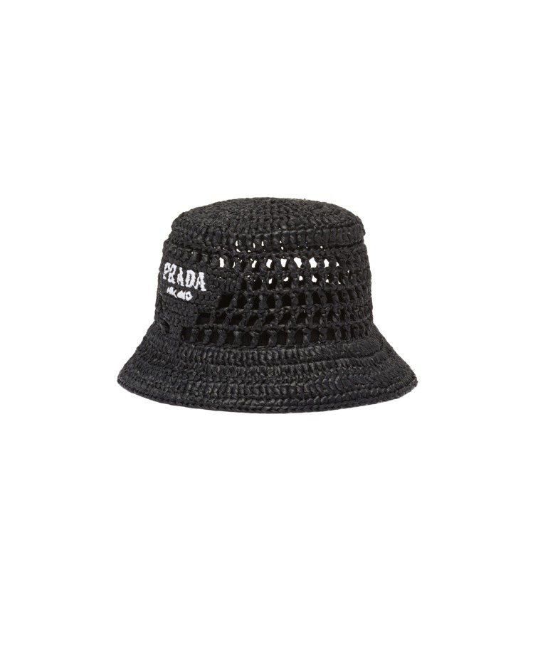 拉菲草漁夫帽，24,500元。圖／PRADA提供