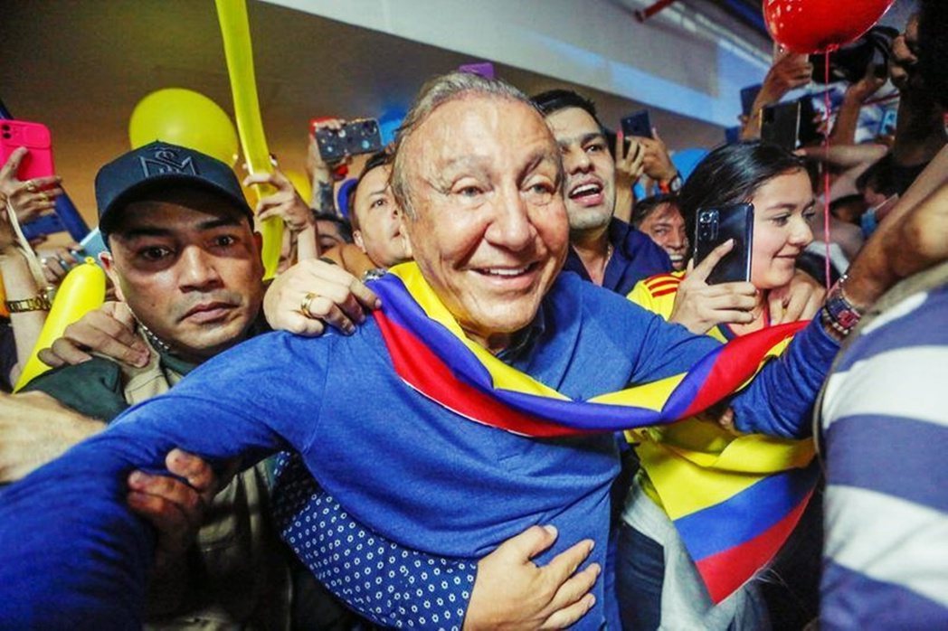 哥倫比亞大選首輪投票排名第二的候選人賀南德茲。 圖／路透社