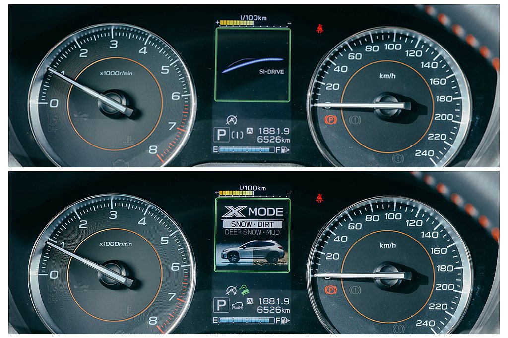 「SI-DRIVE雙模式動力系統」提供充滿自信的駕馭樂趣；「雙模式X-Mode脫...