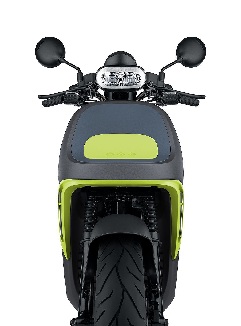 Gogoro VIVA XL SUPERFAST導入以黑色為底、搭配螢光綠色調的...