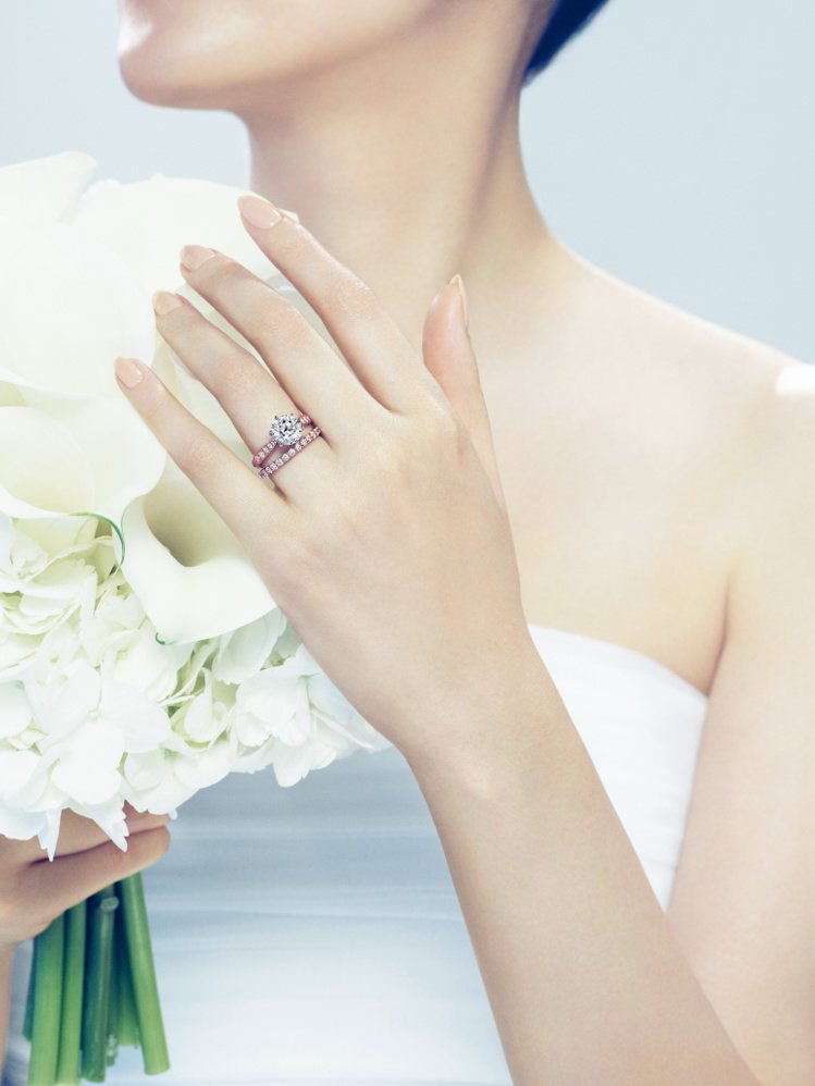 TASAKI推出婚戒系列珠寶。圖／TASAKI提供