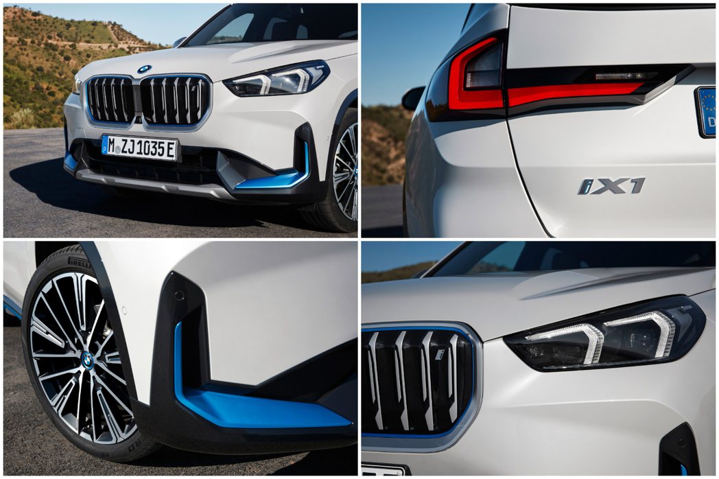 全新BMW iX1在外觀多處使用了象徵BMW i的藍色元素。 摘自BMW