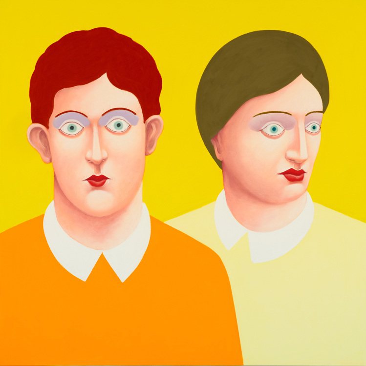Nicolas Party 2016年作《雙人肖像》，估價600萬港元起。圖／富藝斯提供