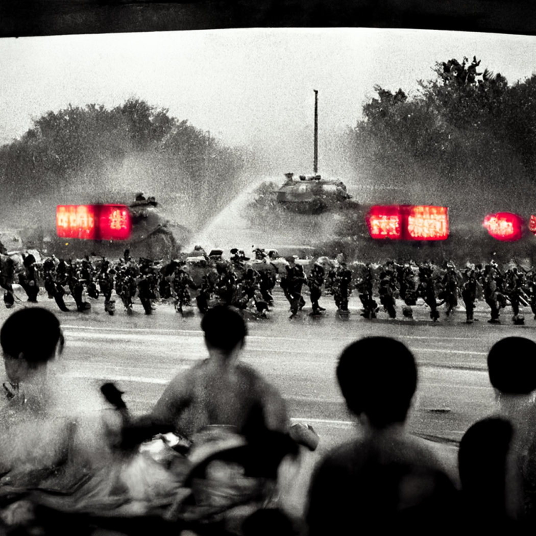 算圖字詞：Tank Man,1989 Tiananmen Square prot...