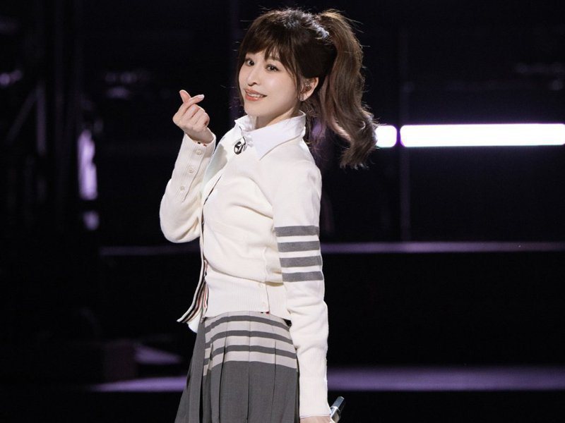 藝人王心凌在大陸綜藝節目《乘風破浪的姐姐3》再唱成名作《愛你》。圖／芒果TV提供