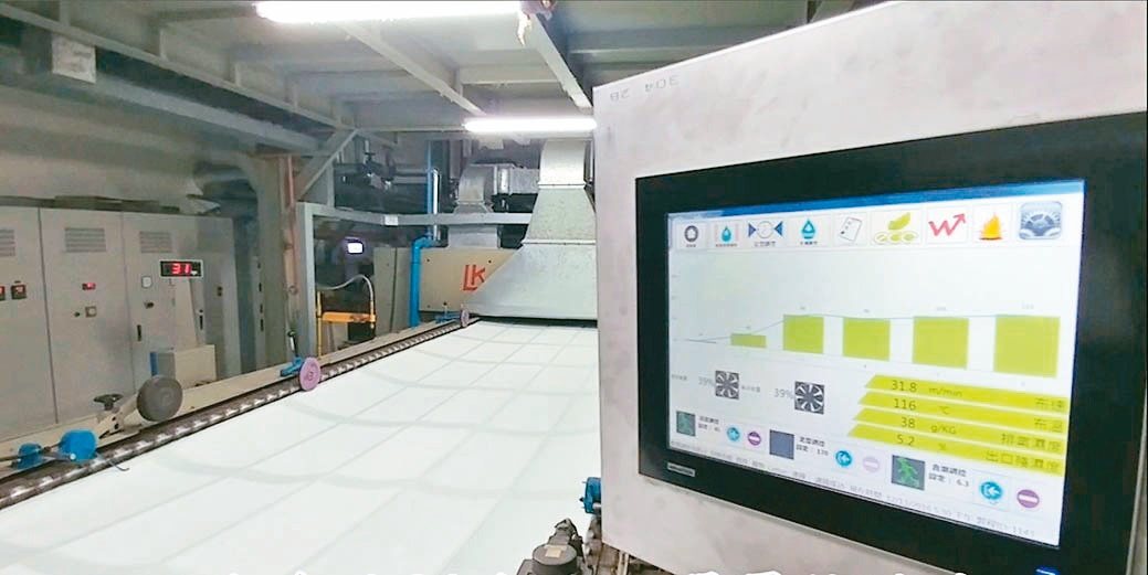 定型熟成製程調控技術應用於多功能定型機現場。紡織所／提供