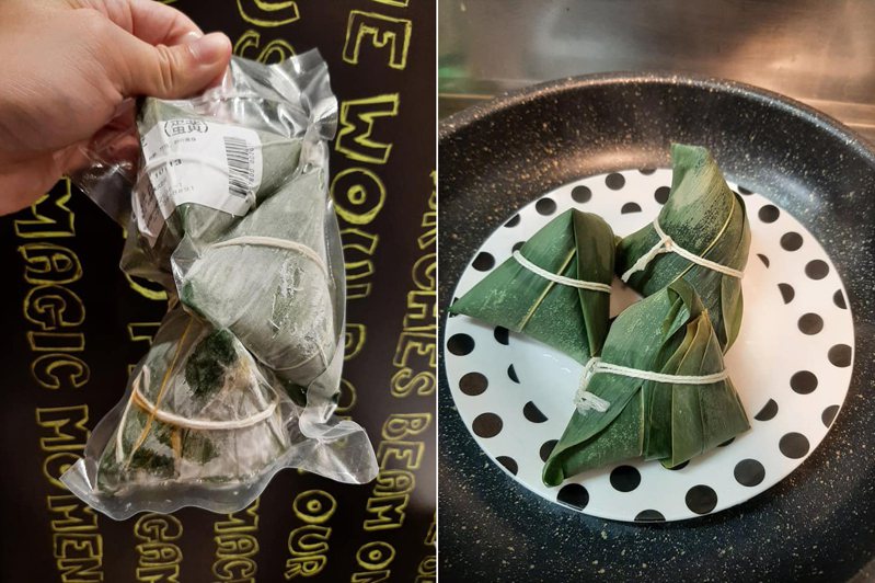 一名旅居日本的網友在當地買了粽子，但內餡卻讓他看了很傻眼。 圖擷自爆怨公社