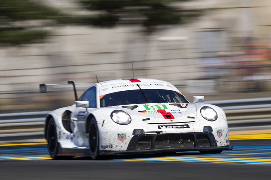 Porsche GT車隊的91號保時捷911 RSR賽車拿下LM GTE-Pro組別冠軍。 圖／Porsche提供