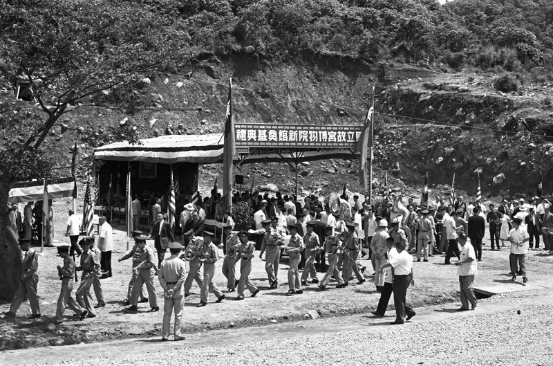 1962年6月18日，興建在台北近郊外雙溪的國立故宮博物院新館上午舉行奠基典禮。圖／聯合報系資料照片