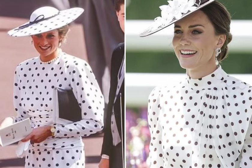又複製黛妃穿搭 「皇室帶貨王」凱特王妃圓點洋裝超有氣質！