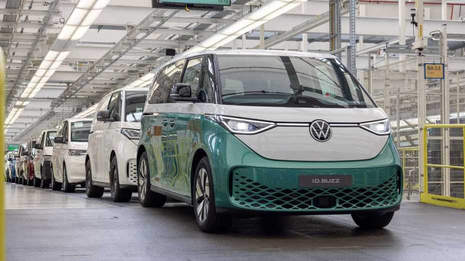 全新純電商旅車Volkswagen ID.Buzz正式投產。 摘自Volkswagen