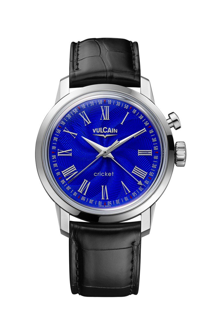 Vulcain 1950年代總統精鋼腕表，39毫米、手上鍊機芯、時間顯示與鬧鈴功能，全球限量10只，27萬8,000元。圖 / Vulcain提供