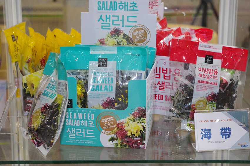 「韓國釜山水產館」有21個韓國在地水產品牌提供自家優質商品。 韓國水產貿易協會/...