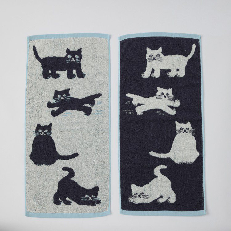 「SOUSOU復刻大毛巾－貓」，售價399元。圖／7-ELEVEN提供