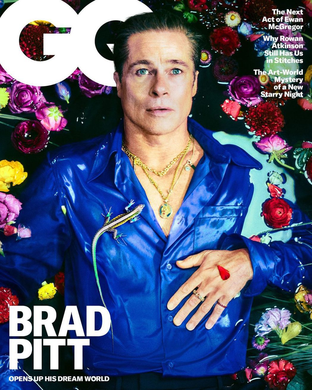 布萊德彼特雖年近花甲，仍能成為時尚雜誌封面人物。圖／摘自IG