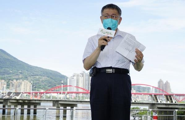 柯文哲表示，台北市政府正積極爭取2038亞運在台北，設計的時候就會從北士科、規畫到社子島到關渡。圖／北市府提供