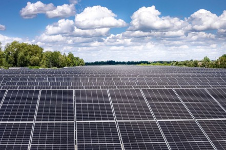 大陸太陽能三大指標廠隆基綠能、TCL中環、通威下半年最新報價出爐，矽晶圓、太陽能電池全面調漲。（彭博資訊）