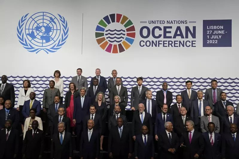 聯合國海洋會議在里斯本登場。(美聯社)