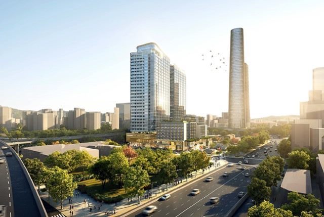 北車E1、E2街廓公辦都更案將興建商辦及住商等3大樓，預計2030年完工。圖／北市更新處提供