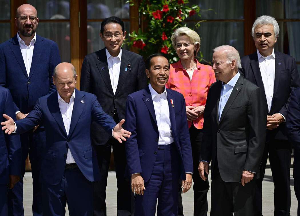 2022年6月26日至28日舉行的G7峰會。 圖／法新社