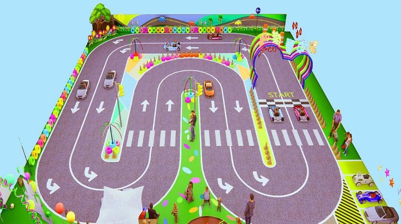 王朝大酒店斥資近400萬元，規劃兒童遊戲設施，其中亮點便是戶外兒童賽車場，將於7...