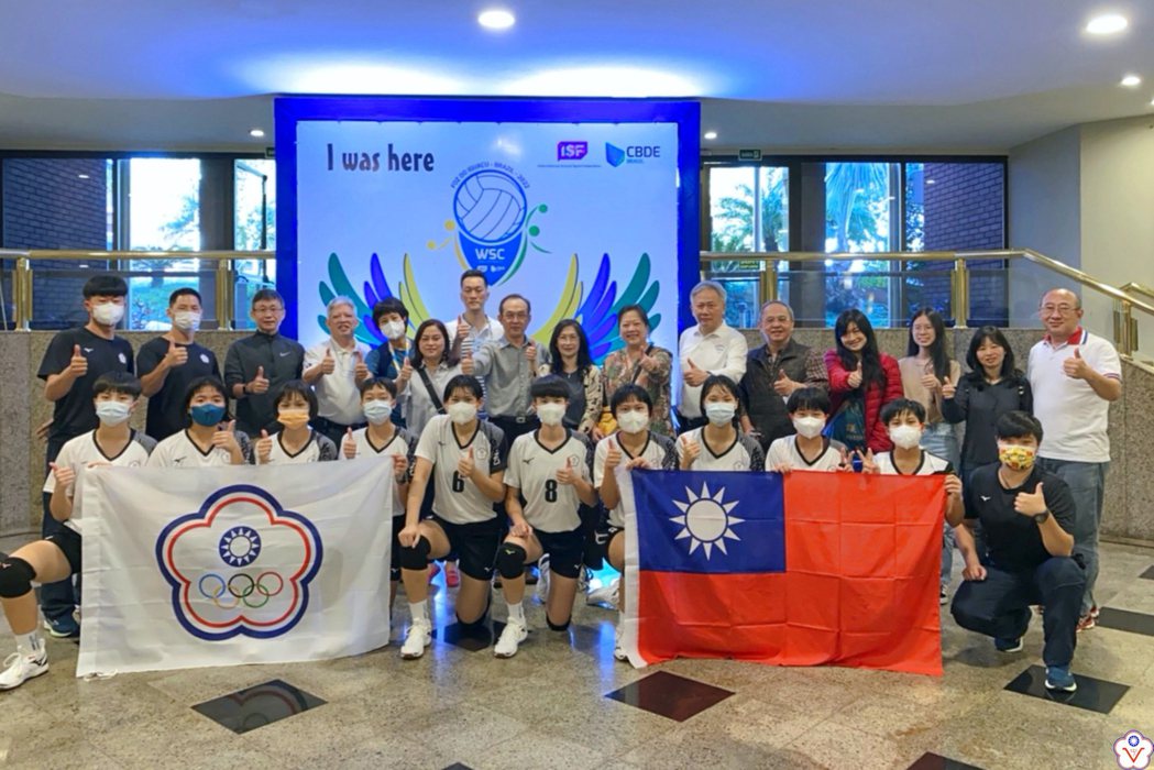 中山工商女子排球隊代表台灣參加「2022年ISF世界中學生排球錦標賽」，勇奪亞軍...