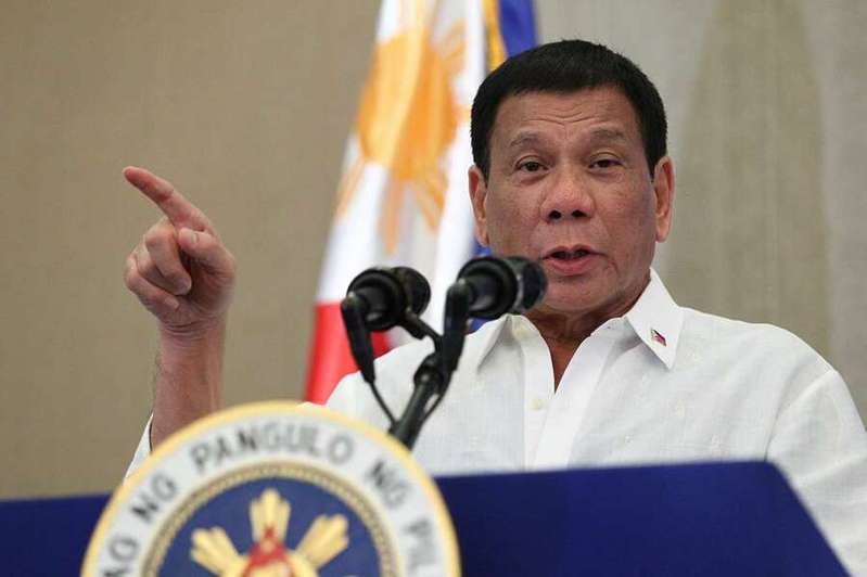 菲律賓總統杜特蒂將下台，但未來恐將面臨對他任內鐵腕掃毒的國際訴訟。（網路圖片）