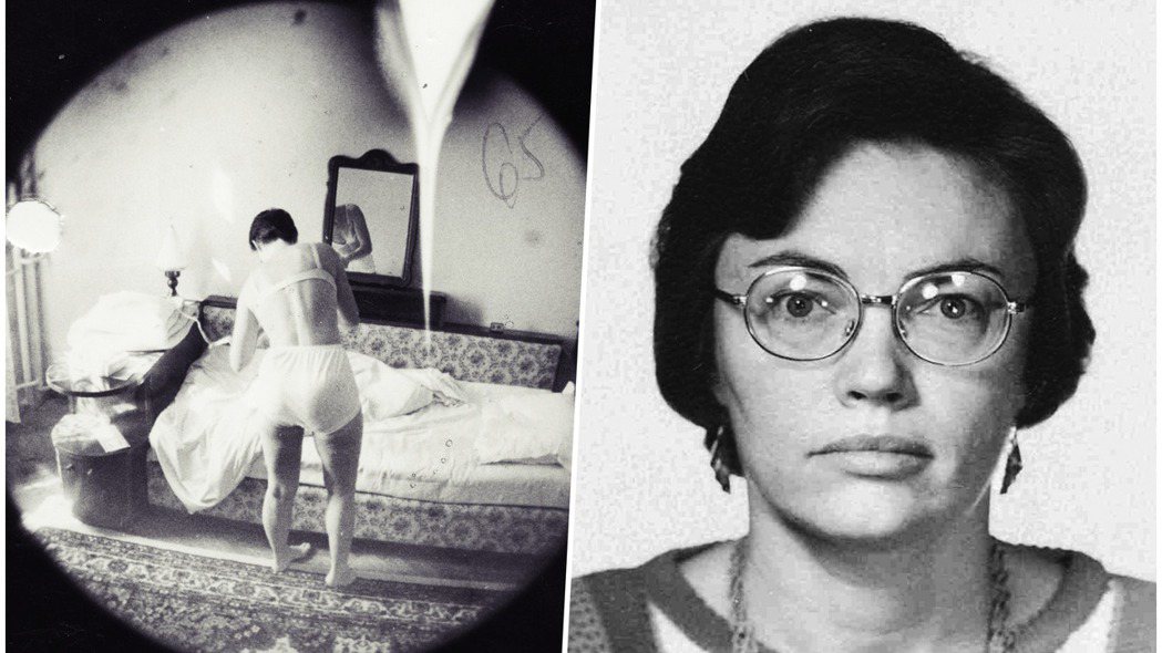《他們說我是間諜》的美國人類學家韋德瑞被羅馬尼亞當局拍下的監控照，左圖為1985...