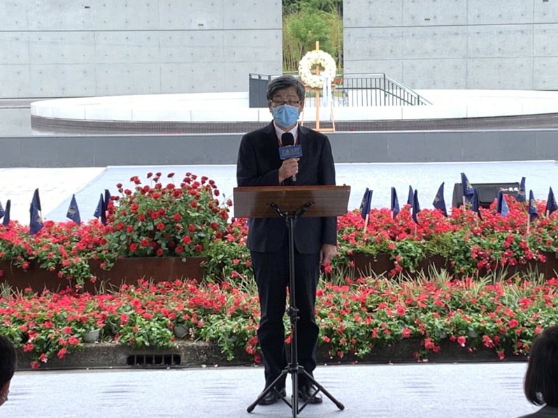 楊長鎮表示，乙未戰爭是台灣歷史上首場保台戰爭。記者翁唯真／攝影