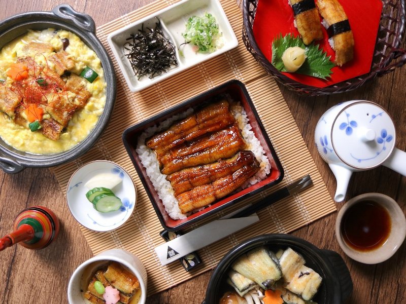 中山日本料理廳「鰻鰻食光」7月至9月登場，提供7道鰻魚特色料理。 台北老爺／提供