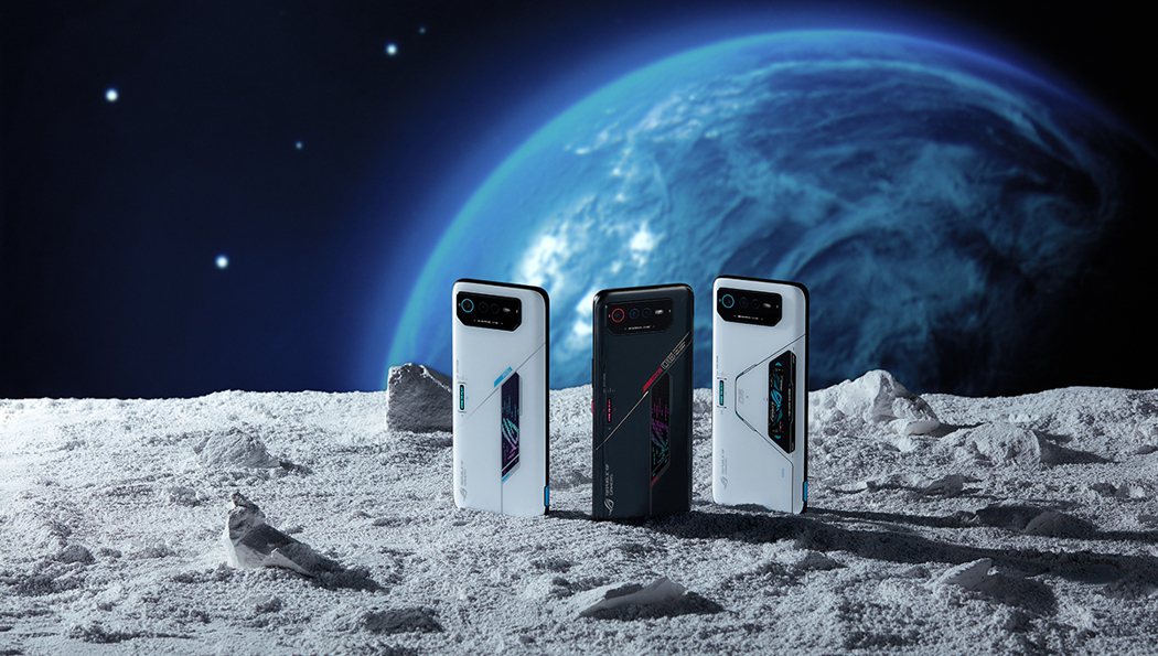 ROG Phone 6系列採前衛宇宙風設計，富含太空、星雲等概念，引領業界電競美...