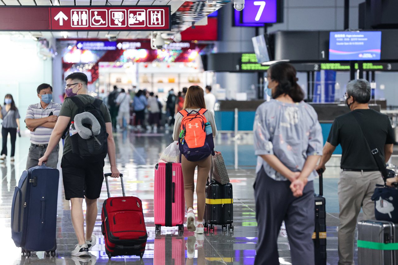 圖為桃園機場旅客入境示意圖。報系資料照／記者黃仲明攝影