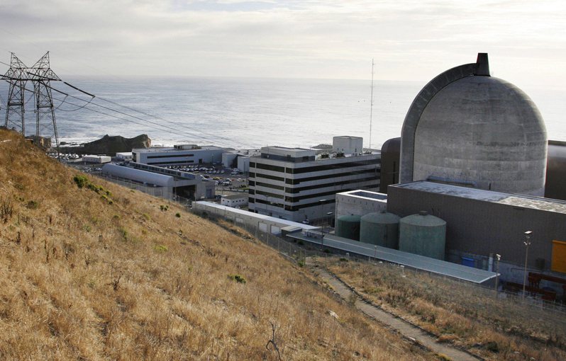 加州魔鬼谷核电厂将于二○二五年关闭，如今州长纽森希望电厂能延役。（美联社）(photo:UDN)