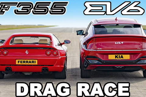 影／誰想得到會有這一天　Kia國產電動車單挑Ferrari超跑！
