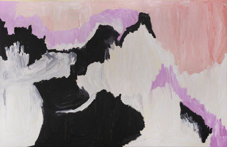 Sally Gabori《Thundi》，2010年。合成聚合物顏料，亞麻布，196 × 300公分。圖／卡地亞提供