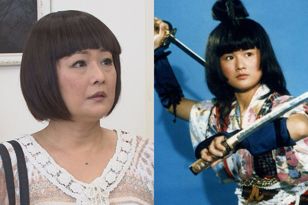 54歲女星林小樓當年以童星出道，1987年以電影「新桃太郎」反串形象深植人心。 圖／民視提供