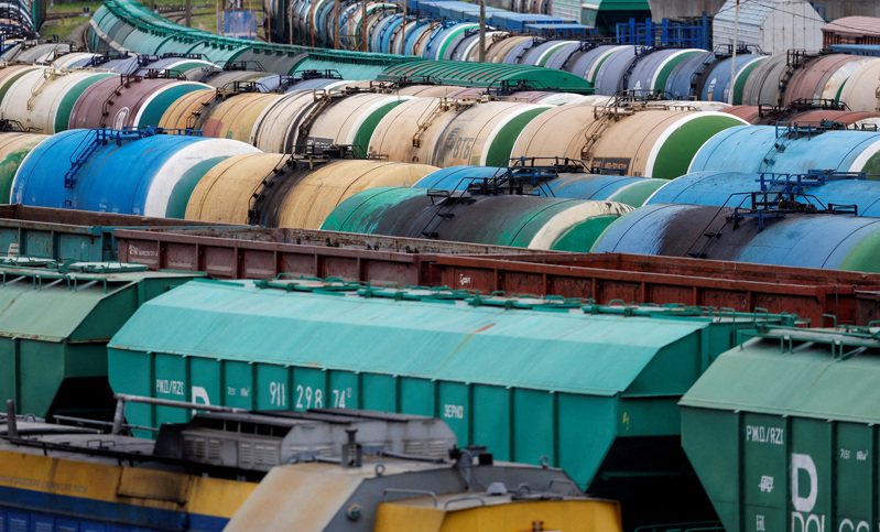 立陶宛11日扩大对俄国飞地加里宁格勒的贸易限制，图加里宁格勒货运铁路车厢。路透(photo:UDN)