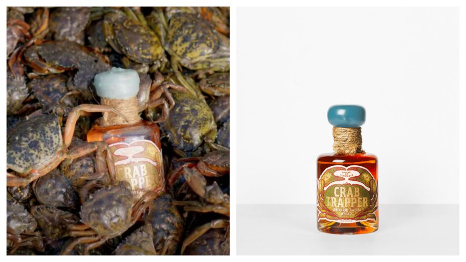 美國新罕布夏州遭到外來種螃蟹入侵嚴重，酒商乾脆把牠們都做成威士忌。 (圖/取自「Tamworthdistilling」官網)