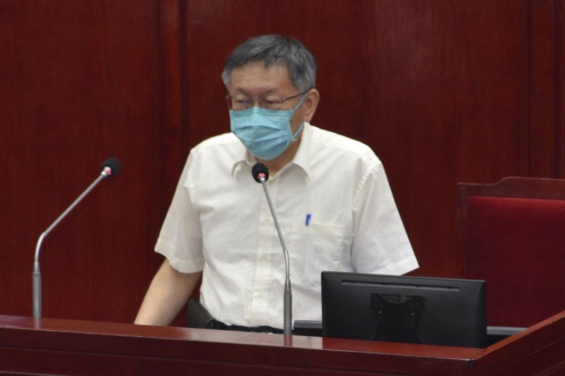 台北市長柯文哲認為，中央流行疫情指揮中心的指揮官由賴清德副總統擔任會比較適合。記者鍾維軒／攝影