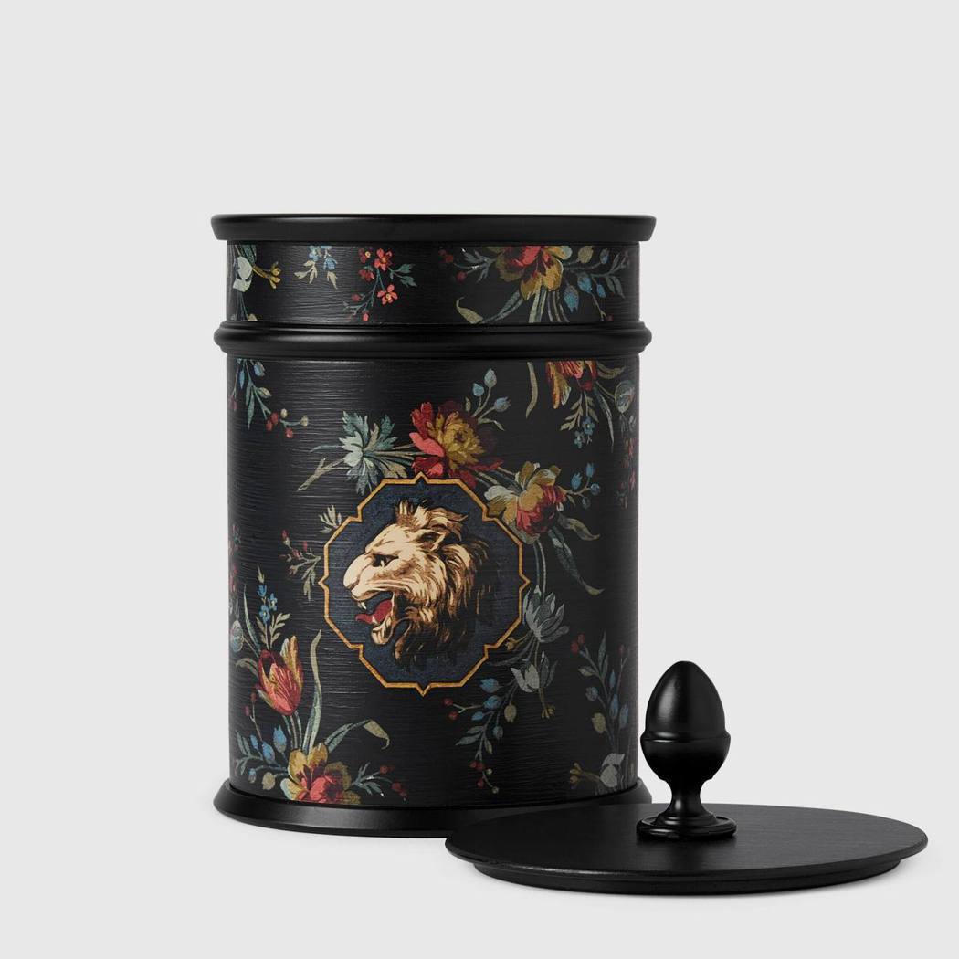 Esotericum奇異花園印花迷你罐裝蠟燭，15,300元。圖／GUCCI提供