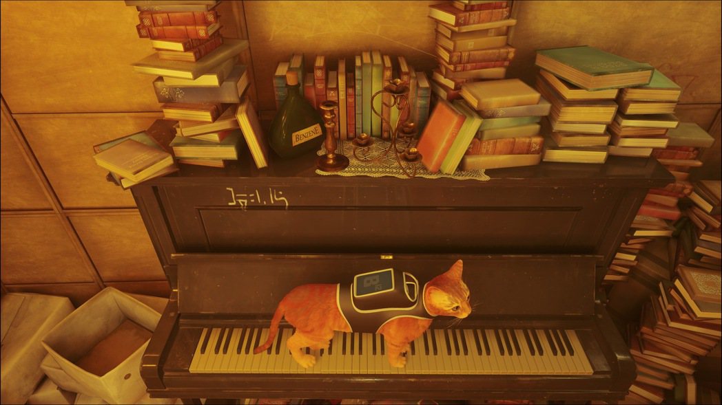 貓貓的鋼琴教室。遊戲中也非常用心的做出琴鍵的高低音分別。