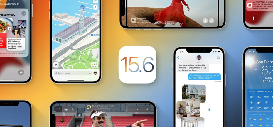 iOS 15.6出爐。圖／取自9to5mac